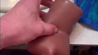 Mouth Sex Toy Blowjob POV With Cum In Mouth - porn video