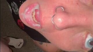 BBW Blowjob Cum On Fsce - porn video