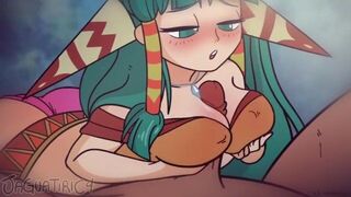 Elf Fairy Girl Big shy titsjob Commission - porn video