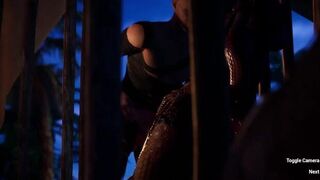 Naga Getting Creampied by human - porn video