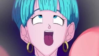 Bulma infiel hace una Orgia - porn video